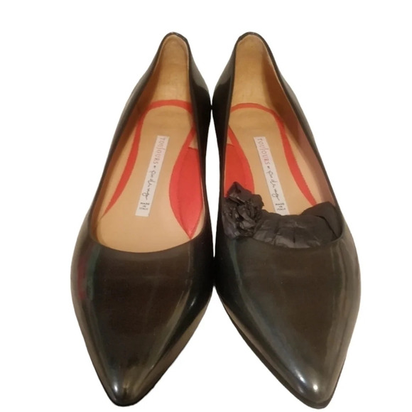 Pas De Rouge Luxury Metallic Mini Heels EUC ❤️ - Picture 5 of 6